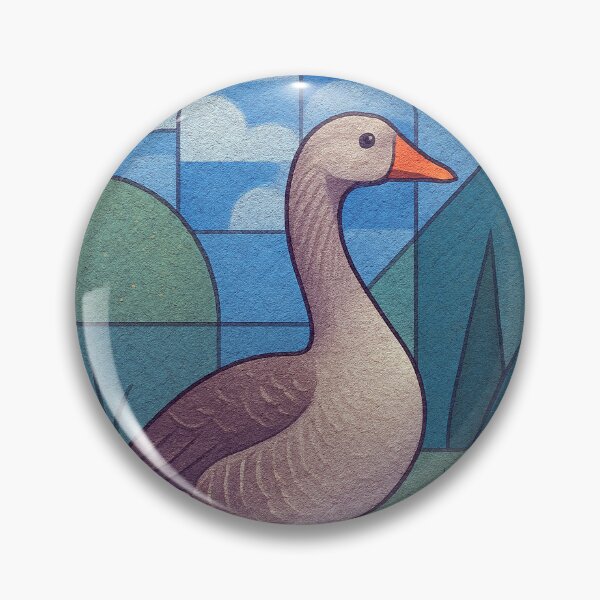 Item preview, Beautiful Goose – A cubist Bird painting. designed and sold by GalleryKauffeld.