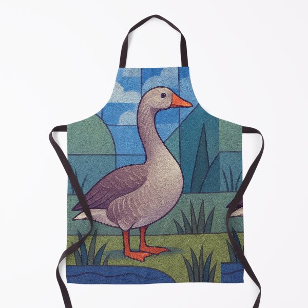 Item preview, Beautiful Goose – A cubist Bird painting. designed and sold by GalleryKauffeld.