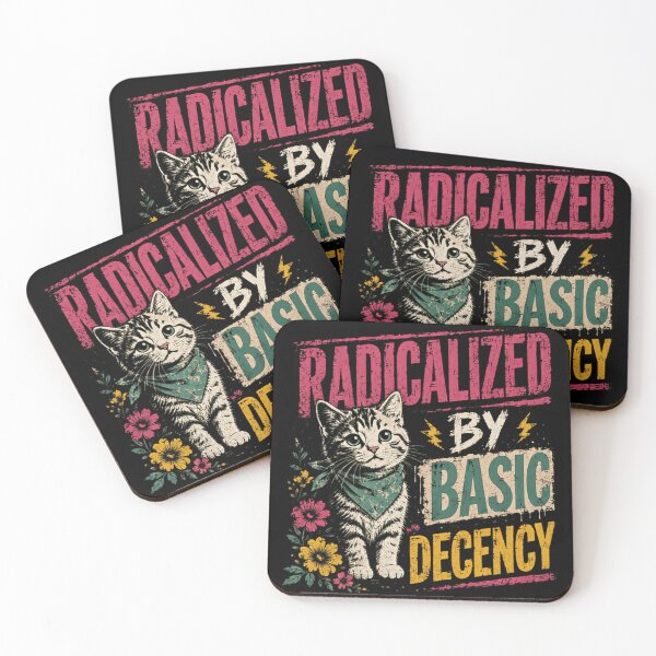Item preview, Radicalized By Basic Decency Cat Lover Empathy Values designed and sold by SkeletonsDanger.