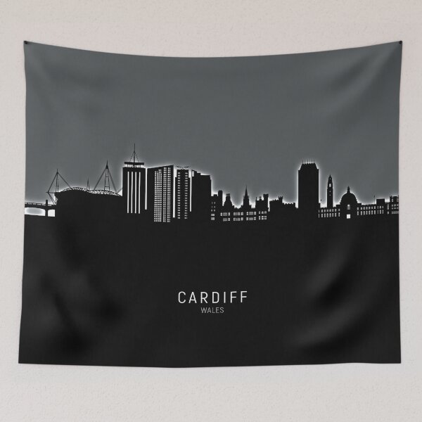 Item preview, Cardiff Wales Skyline designed and sold by ArtPrints.