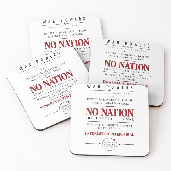 Item preview, War Powers Referendum Proposal designed and sold by VisualWeight.