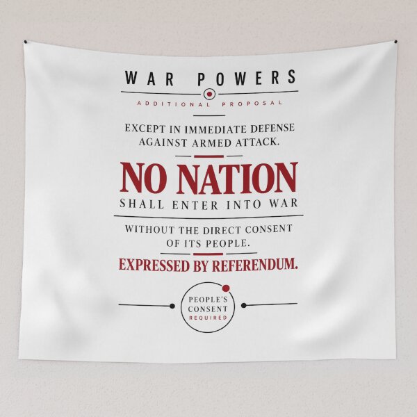 Item preview, War Powers Referendum Proposal designed and sold by VisualWeight.
