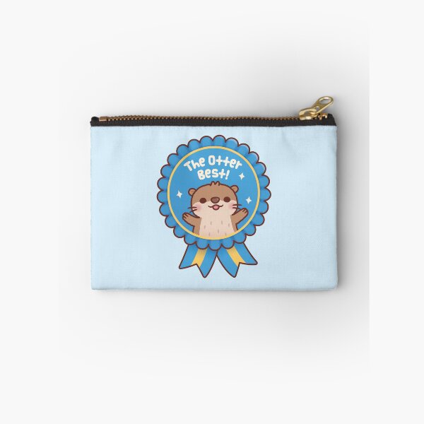 Item preview, The Otter Best - Cute Otter Blue Badge Award Ribbon  designed and sold by rustydoodle.