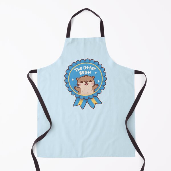 Item preview, The Otter Best - Cute Otter Blue Badge Award Ribbon  designed and sold by rustydoodle.