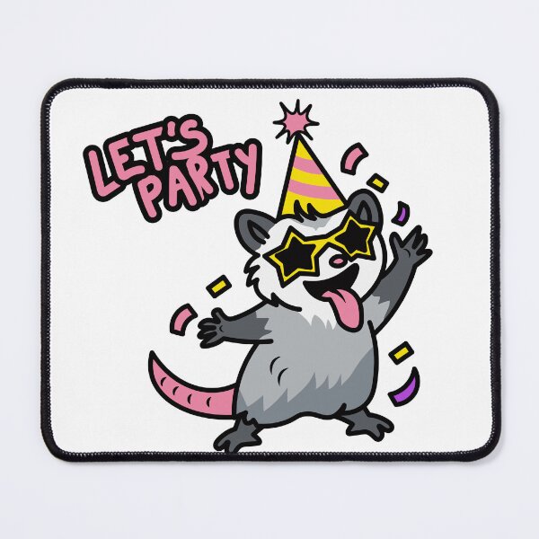 Item preview, Let's Party Opossum in Sunglasses Funny Animal designed and sold by benyrhmt.