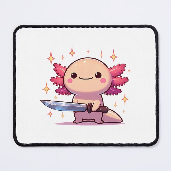 Item preview, Threatening Stabby Axolotl Aura With A Knife designed and sold by serah-pasc.