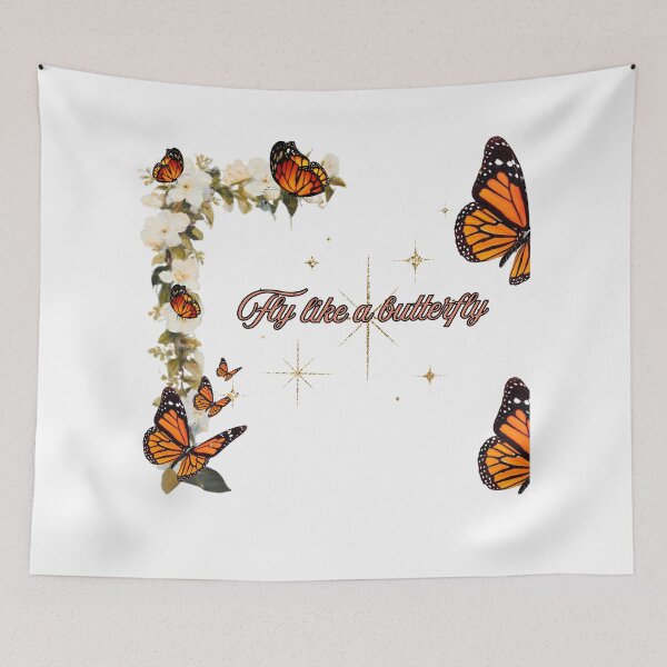 Item preview, Fly like a butterfly floral monarch butterfly design  designed and sold by Hager-AboAllil.