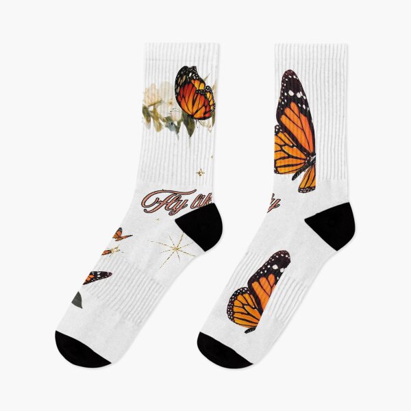 Item preview, Fly like a butterfly floral monarch butterfly design  designed and sold by Hager-AboAllil.