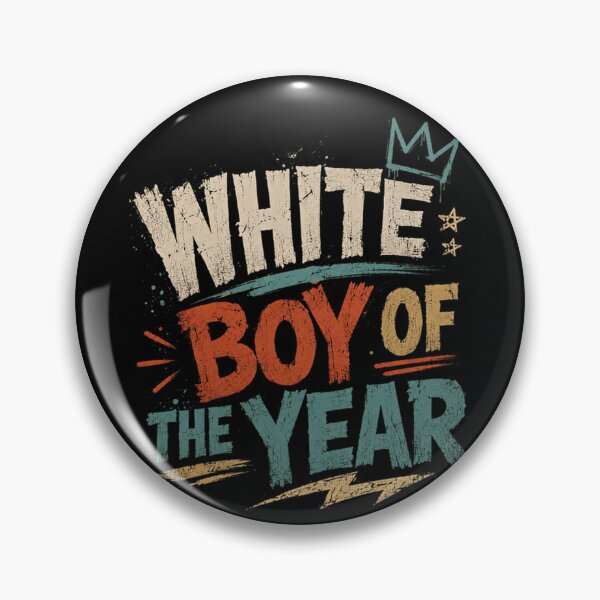 Item preview, White Boy Of The Year Funny Humor Recognition designed and sold by RetroMini2026.