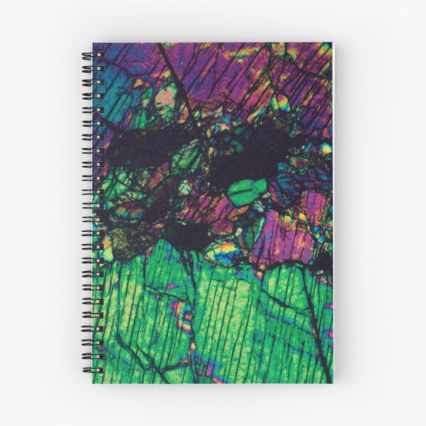 Item preview, Thin section geological photograph of Pyroxene Crystals designed and sold by MineralPhotos.