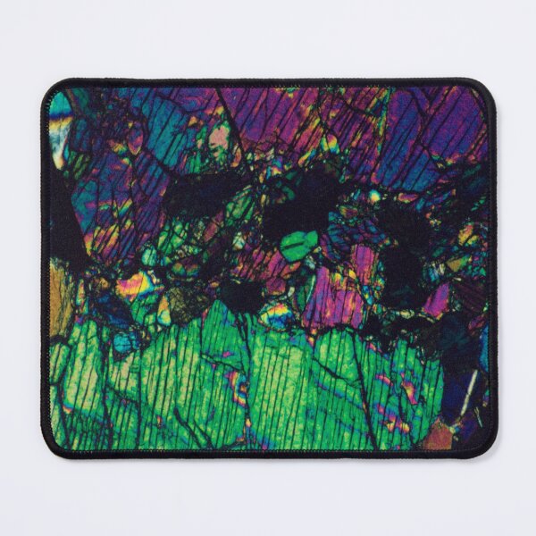 Item preview, Thin section geological photograph of Pyroxene Crystals designed and sold by MineralPhotos.