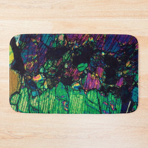 Item preview, Thin section geological photograph of Pyroxene Crystals designed and sold by MineralPhotos.