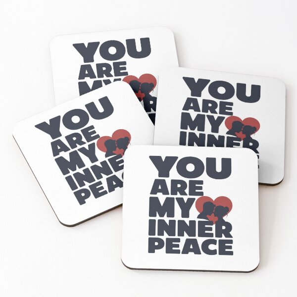 Item preview, You Are My Inner Peace – Minimal Romantic Love Typography designed and sold by Lovestickerco.