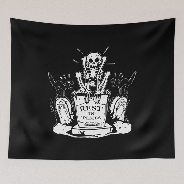Item preview, Rest In Pieces Skeleton Tombstone Spooky Design designed and sold by CotyArrah97.