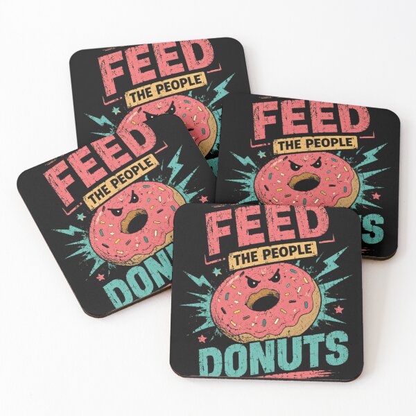 Item preview, Feed The People Donuts Funny Food Lover Dessert Quote designed and sold by RetroMini2026.