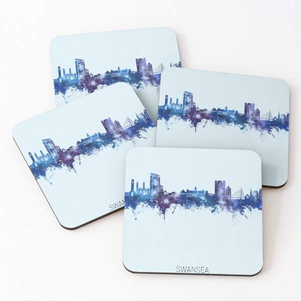 Item preview, Swansea Wales Skyline designed and sold by ArtPrints.