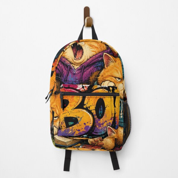 Item preview, BORED - Gang of Grumpy Orange Cats Graffiti Street Style designed and sold by PlengPoomofArts.
