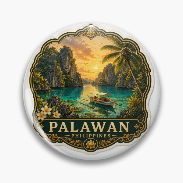 Artikelvorschau, Palawan, Philippinen – Tropische Lagune, Kalksteinklippen & Inselreisekunst entworfen und verkauft von ChicClicker.