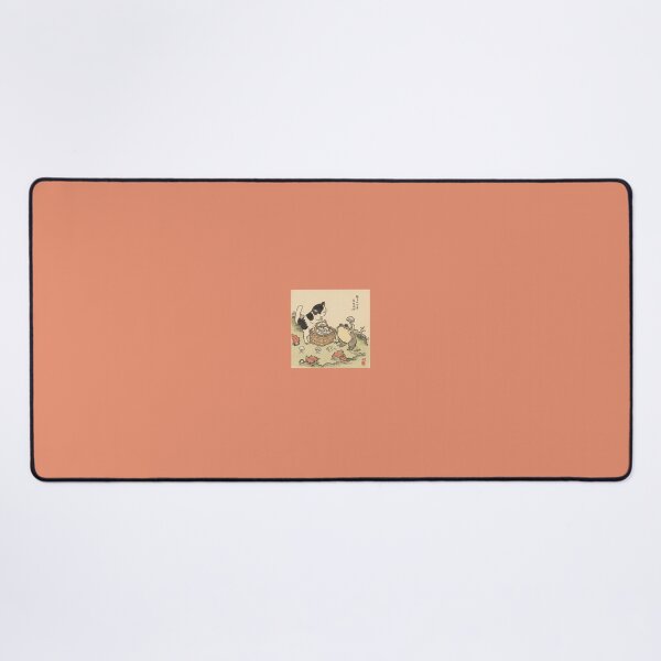 Item preview, Cat and Frog Mushroom Hunting — Ukiyo-e Style Art designed and sold by derideriworks.