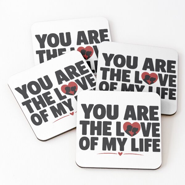 Item preview, You Are the Love of My Life – Minimal Romantic Typography designed and sold by Lovestickerco.