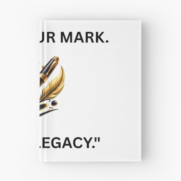 Item preview, Make Your Mark Leave a Legacy – Premium Motivational Crown & Pen Design designed and sold by UrbanEchoHub.