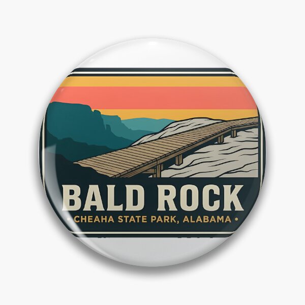 Item preview, Bald Rock Boardwalk Cheaha State Park Alabama Sticker designed and sold by DetourDgn.