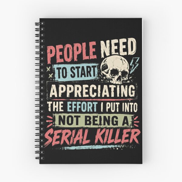 Item preview, People Need To Start Appreciating The Effort I Put Into Not Being A Serial Killer Sarcastic Dark Humor Fan designed and sold by RetroMini2026.