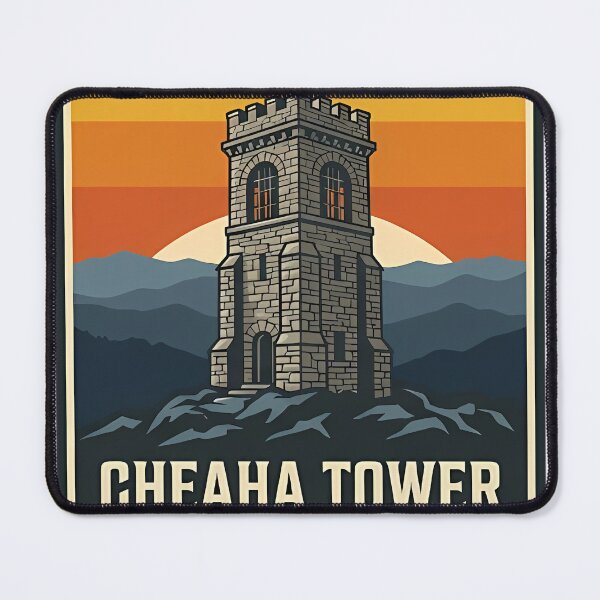 Item preview, Cheaha Tower Stone Lookout Alabama Vintage Sticker designed and sold by DetourDgn.