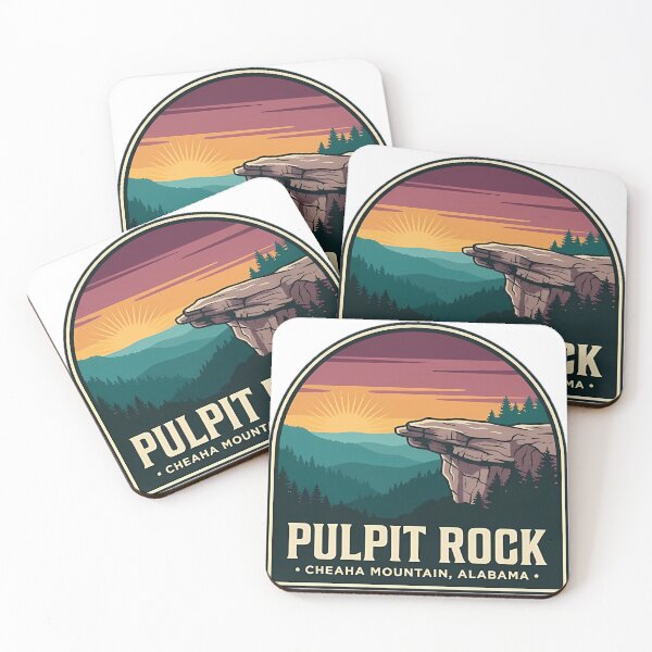 Item preview, Pulpit Rock Cheaha Mountain Alabama Overlook Sticker designed and sold by DetourDgn.