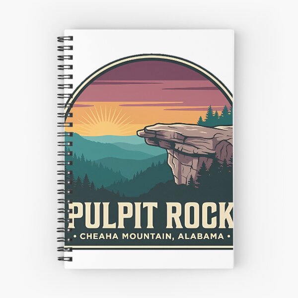 Item preview, Pulpit Rock Cheaha Mountain Alabama Overlook Sticker designed and sold by DetourDgn.