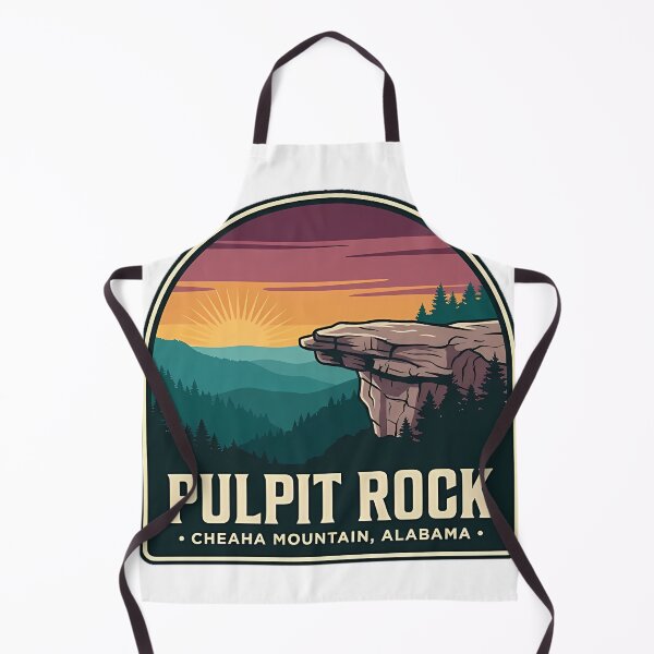 Item preview, Pulpit Rock Cheaha Mountain Alabama Overlook Sticker designed and sold by DetourDgn.