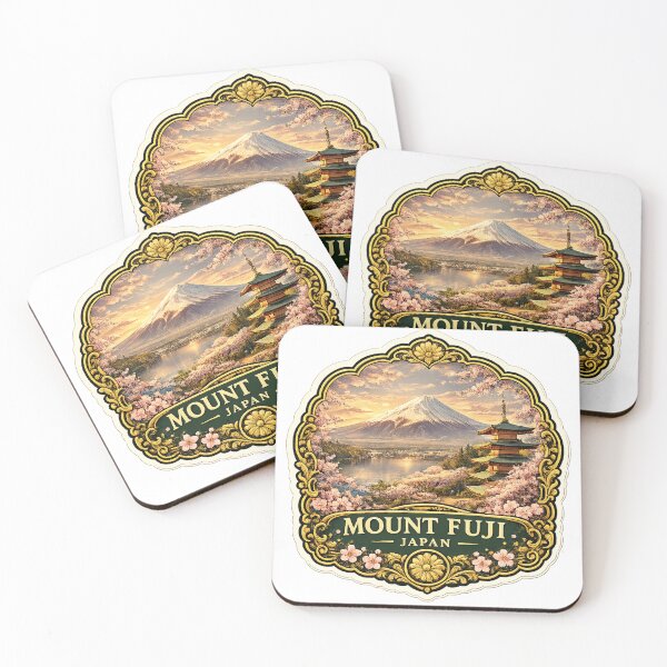 Item preview, Mount Fuji Japan – Pagoda, Cherry Blossoms & Scenic Travel Art designed and sold by ChicClicker.