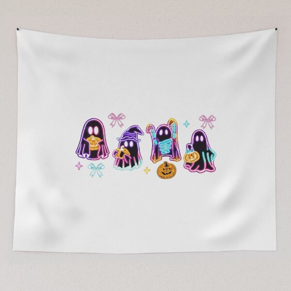 Item preview, Neon Halloween Ghosts Cute Spooky Art designed and sold by NaviSilvas2001.