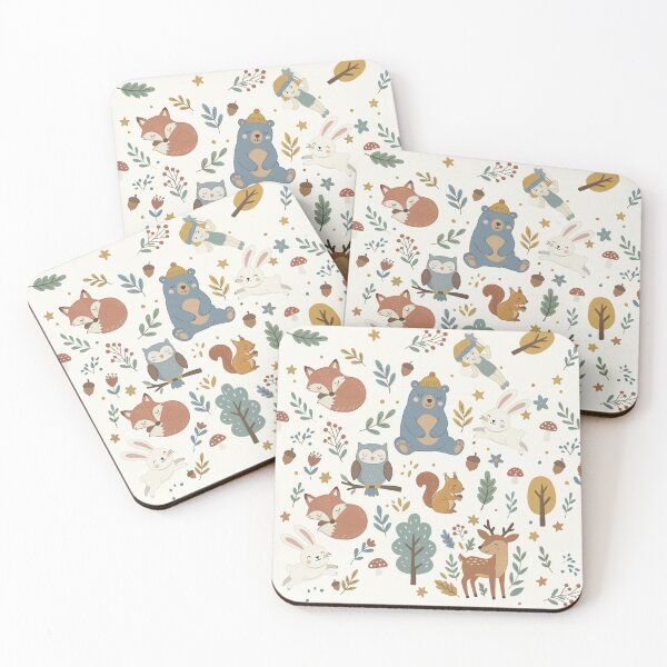 Item preview, Enchanted Autumn Woodland – Cute Forest Animals designed and sold by Keddmia.