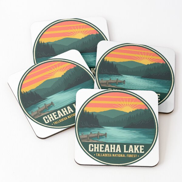 Item preview, Cheaha Lake Talladega National Forest Alabama Sticker designed and sold by DetourDgn.