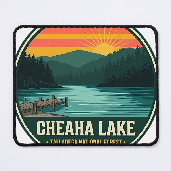 Item preview, Cheaha Lake Talladega National Forest Alabama Sticker designed and sold by DetourDgn.