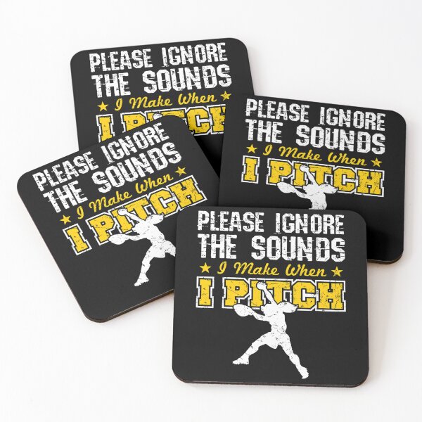Item preview, Softball Pitcher Funny Grunt Please Ignore The Sounds I Make When I Pitch designed and sold by ilyana-walz.