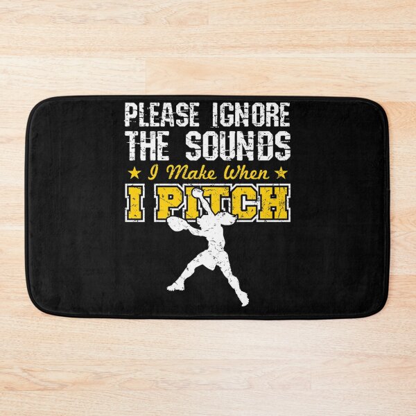 Item preview, Softball Pitcher Funny Grunt Please Ignore The Sounds I Make When I Pitch designed and sold by ilyana-walz.