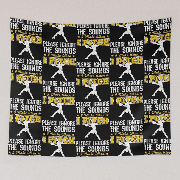 Item preview, Softball Pitcher Funny Grunt Please Ignore The Sounds I Make When I Pitch designed and sold by ilyana-walz.
