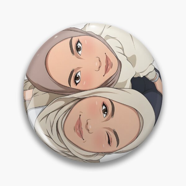 Artikelvorschau, beste Freundin Hijab Portrait Outfit des Tages Eleganz süße Illustration Vektorkunst entworfen und verkauft von sabartgunpla.