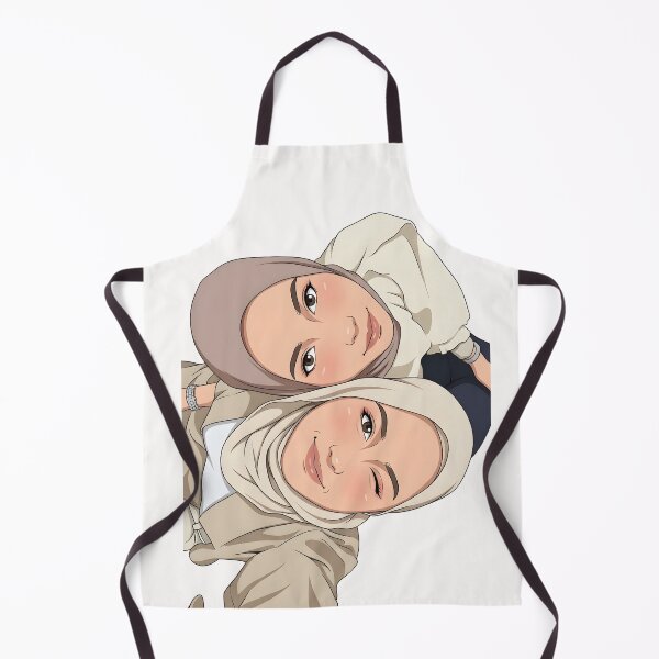 Aperçu de l'œuvre Meilleure amie Hijab Portrait ootd élégance mignonne illustration vectorielle créée et vendue par sabartgunpla.