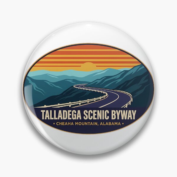 Item preview, Talladega Scenic Byway Cheaha Mountain Alabama Sticker designed and sold by DetourDgn.