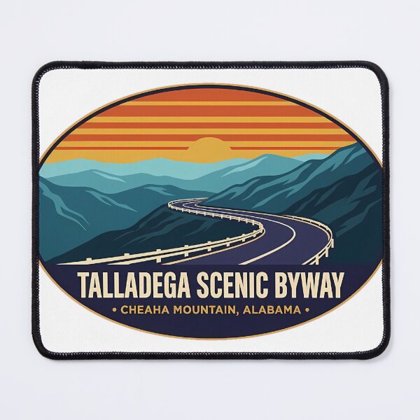 Item preview, Talladega Scenic Byway Cheaha Mountain Alabama Sticker designed and sold by DetourDgn.