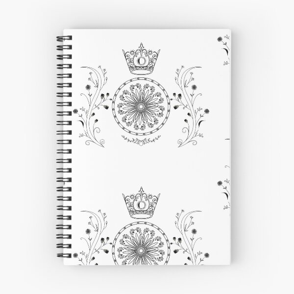 Item preview, Ornate Crown Mandala Floral Line Art designed and sold by ArtBySaMandala.