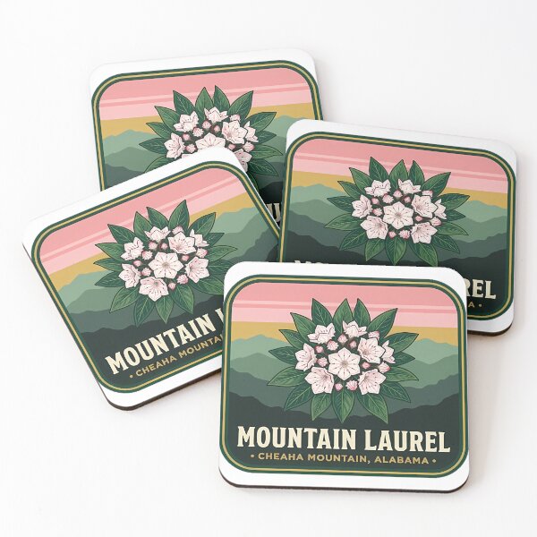 Item preview, Mountain Laurel Cheaha Mountain Alabama Botanical Sticker designed and sold by DetourDgn.