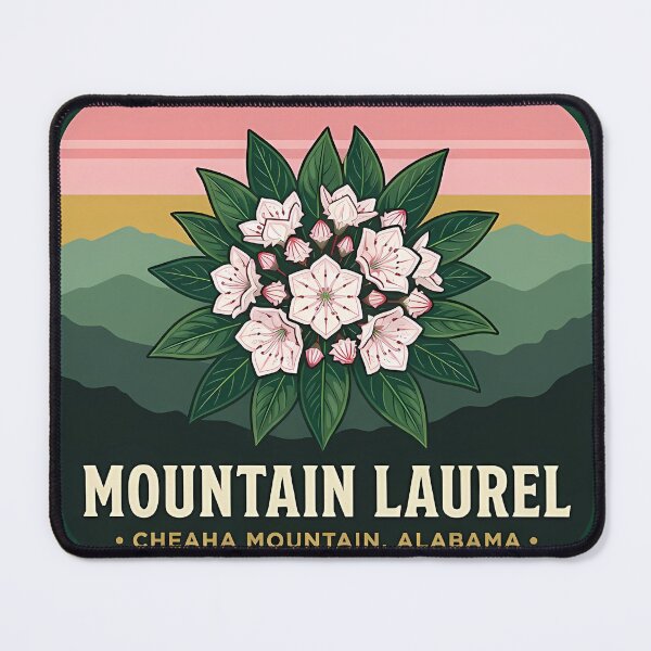 Item preview, Mountain Laurel Cheaha Mountain Alabama Botanical Sticker designed and sold by DetourDgn.