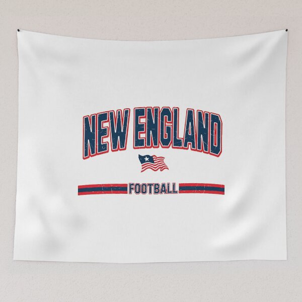Item preview, New England Football Vintage American Flag  designed and sold by RevisEllana.