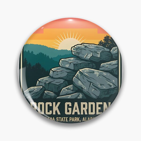 Item preview, Rock Garden Cheaha State Park Alabama Boulders Sticker designed and sold by DetourDgn.
