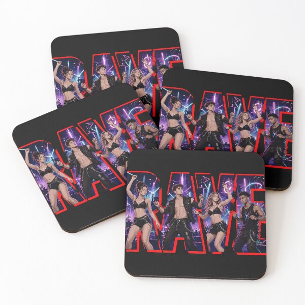 Item preview, Rave Synthwave Cyberpunk Festival Typography Art designed and sold by Edwere.