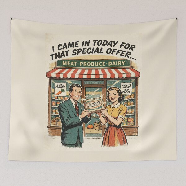 Item preview, Retro Punk Supermarket Graphic – Vintage Advertising Style designed and sold by Go Easy Apparel.